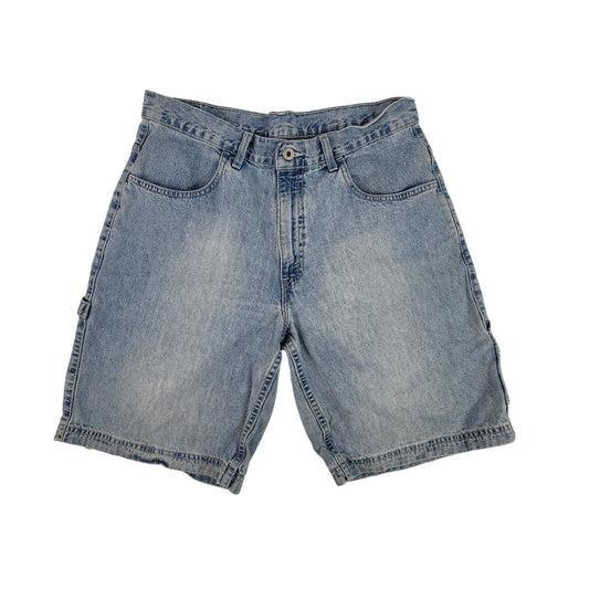 Vintage Levi's Dry Goods Medium/Light Wash Denim Carpenter Shorts Men's Sz 33