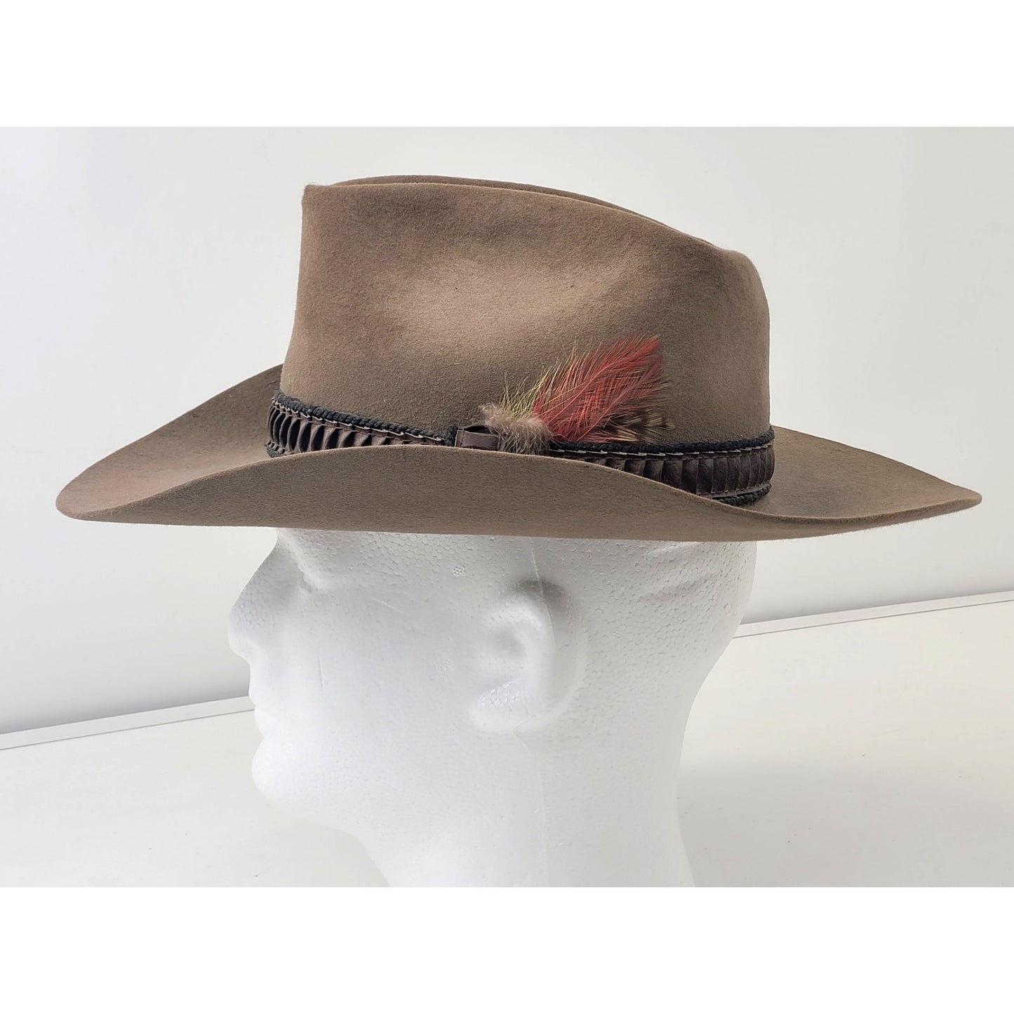 Vintage Stetson Beaver Rancher Cowboy Hat Sz 6 3/4