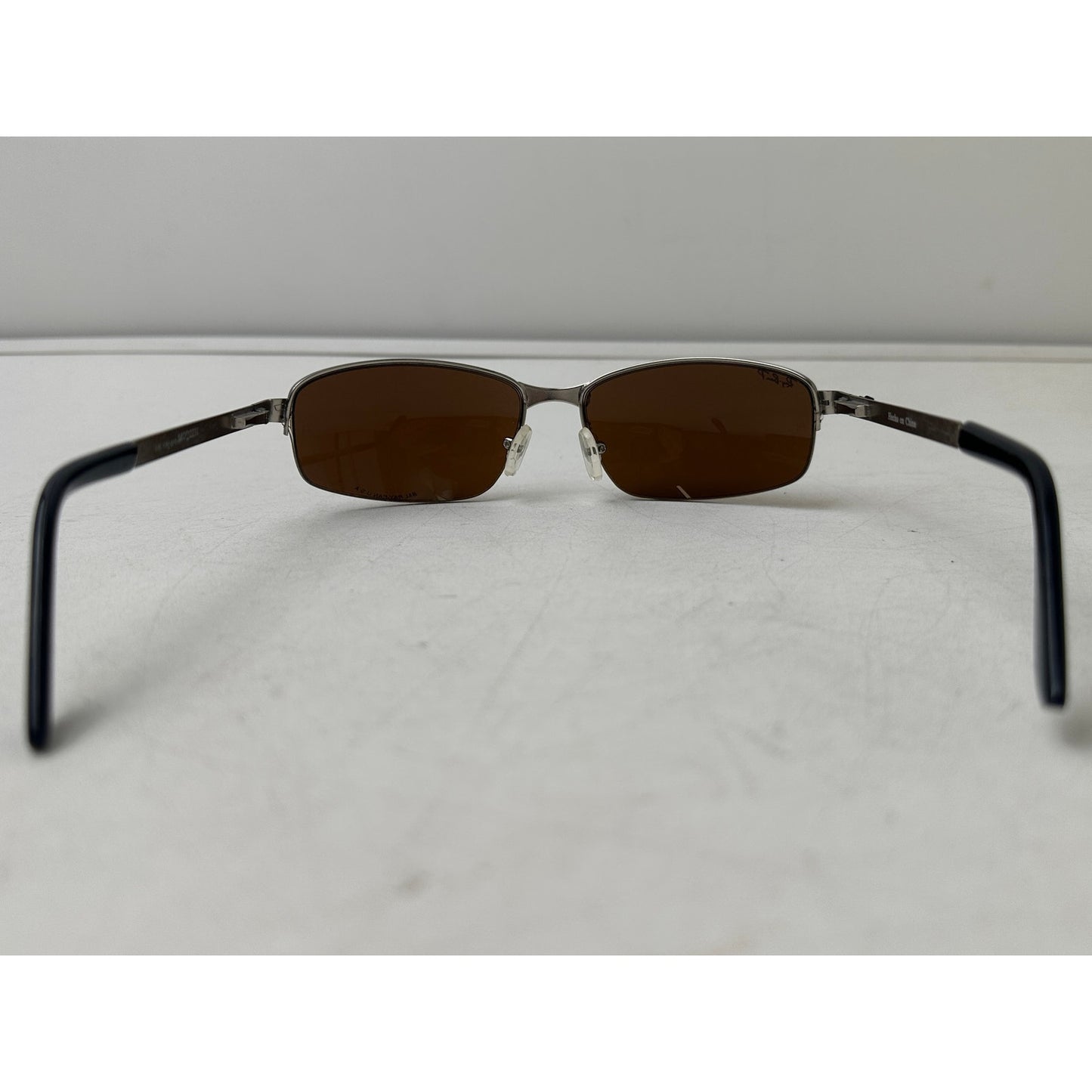 Ray-Ban RB2231 Polarized Silver Metal Wrap Sunglasses W/ Case