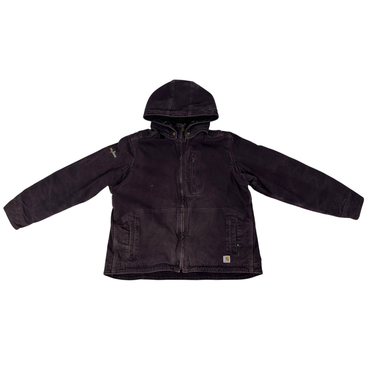 Carhartt Full Swing Caldwell Lined Deep Wine Canvas Jacket Women's Sz XL