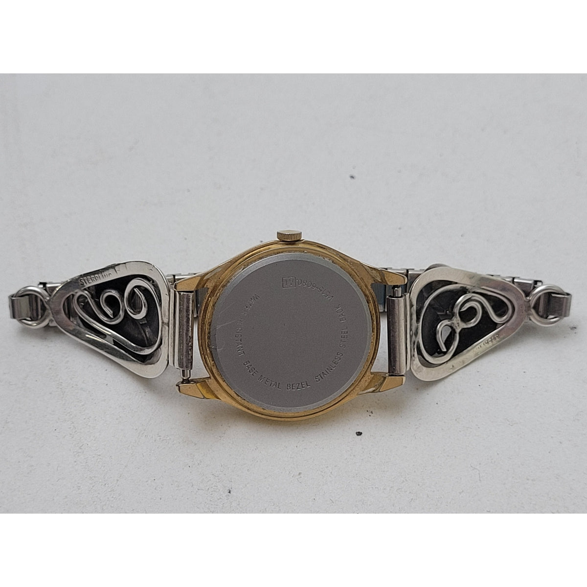 Vintage Signed Sterling Silver Turquoise Watch Band w Disney Mickey Mouse Watch