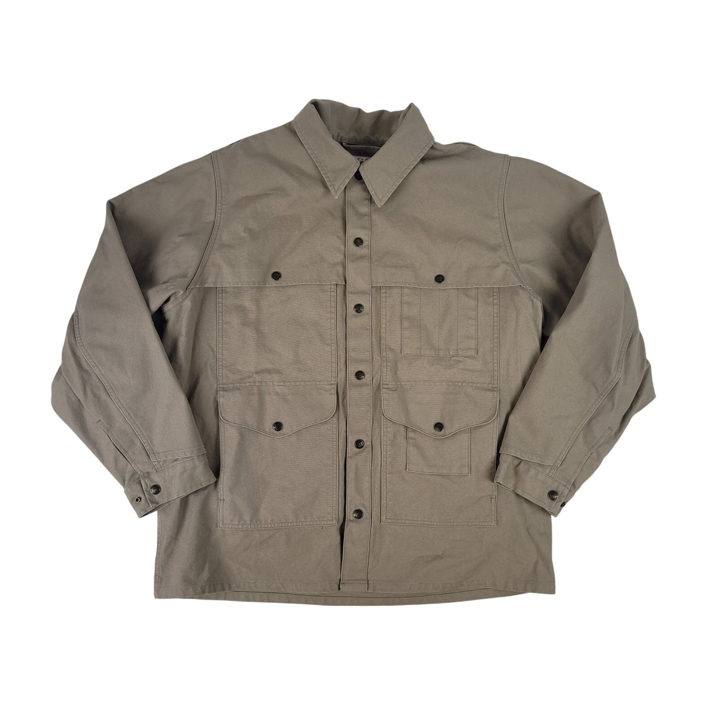 Filson Dry Tin Cruiser Jacket Chore Coat Khaki Canvas Men's Sz XL