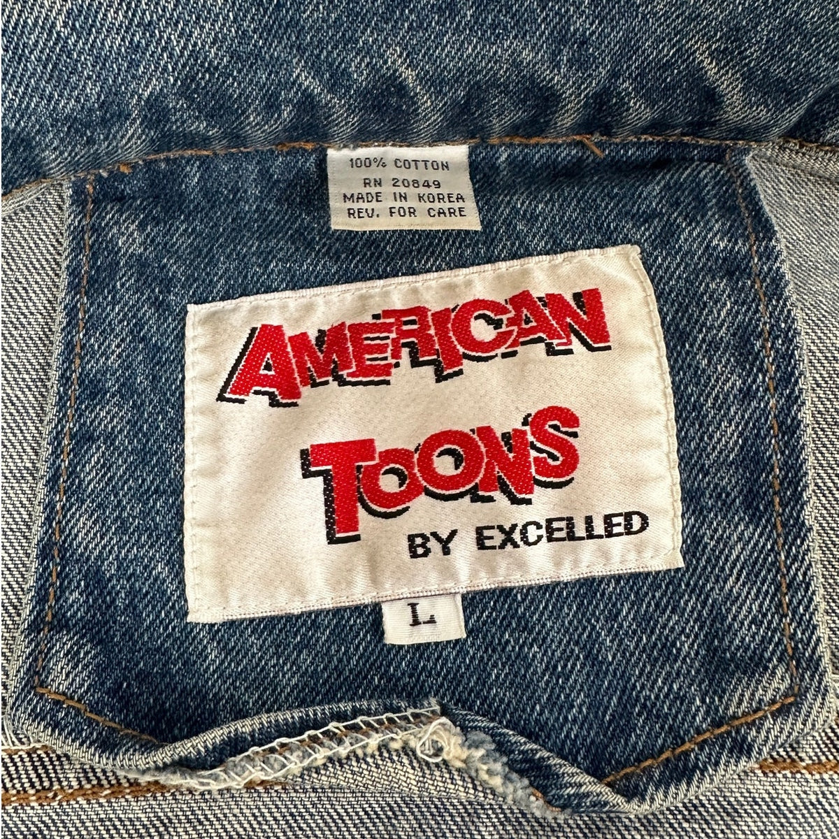 Vintage 90s American Toons Betty Boop Denim Jacket Unisex Sz L