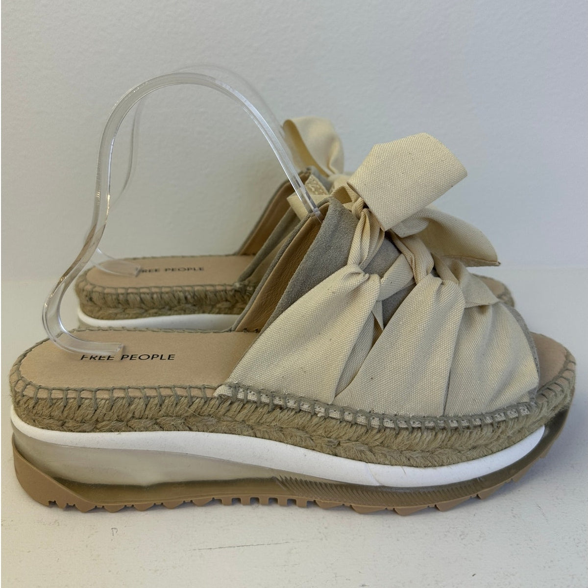 Free People Ivory Chapmin Sport Platform Sandals Women's Sz 37 (7) | NIB