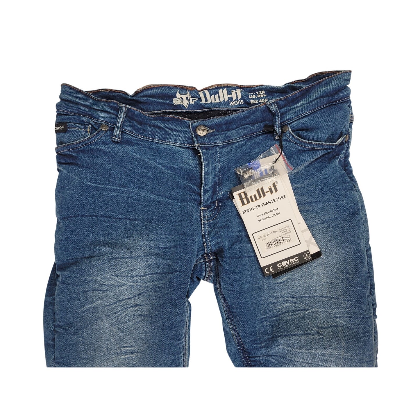 BULL-IT Reinforced Skinny Motorcycle Riding Jeans Women's Sz 8 NWT