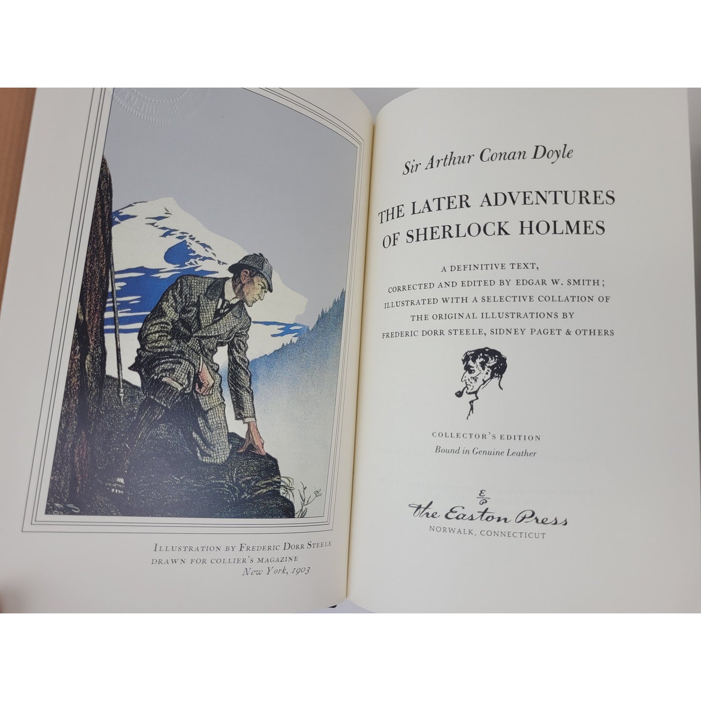 The Adventures of Sherlock Holmes - Easton Press - 3 Volume Set - Like New