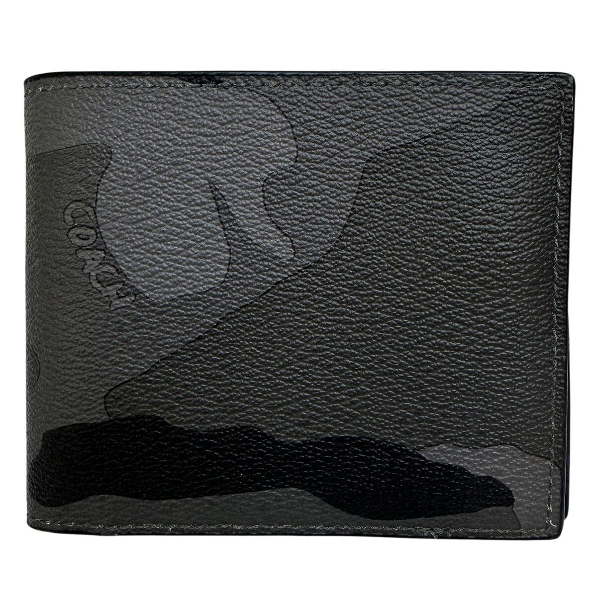 Coach F75101 Men’s Fog Camo Compact ID Bifold Wallet
