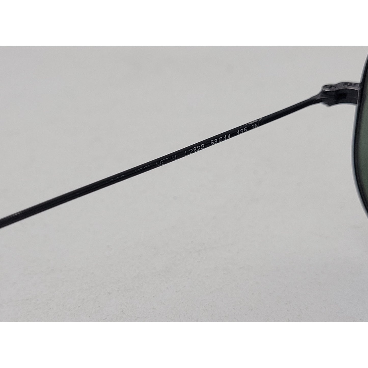 Ray-Ban Aviator Polarized Sunglasses Total Black with Case Made in Italy