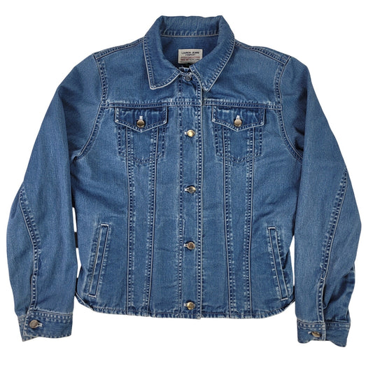 Lauren Jeans Company Vintage Blue Denim Jean Jacket Women's Sz S