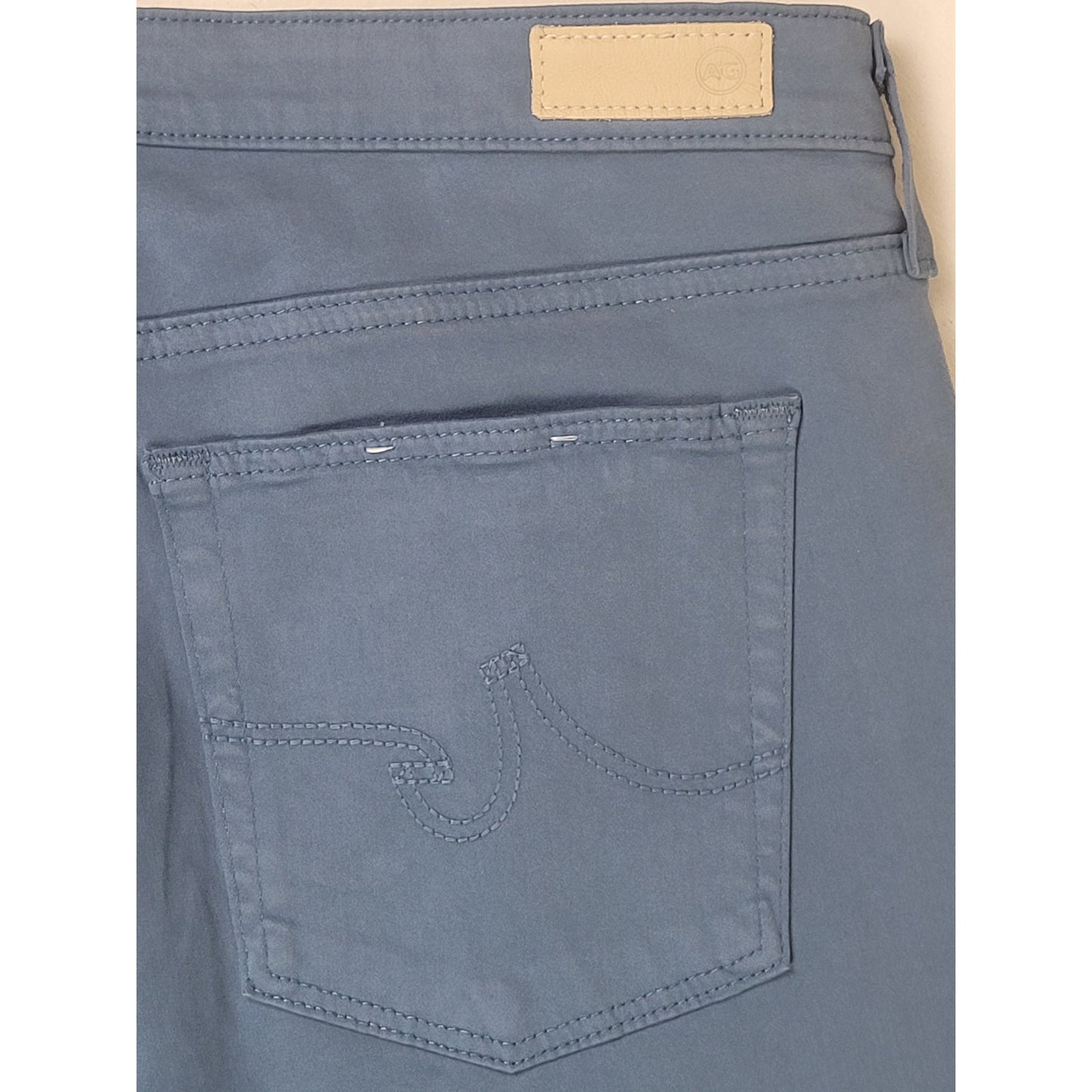 AG Adriano Goldschmied Slate Blue Prima Cigarette Ankle Pants Women's Sz 31