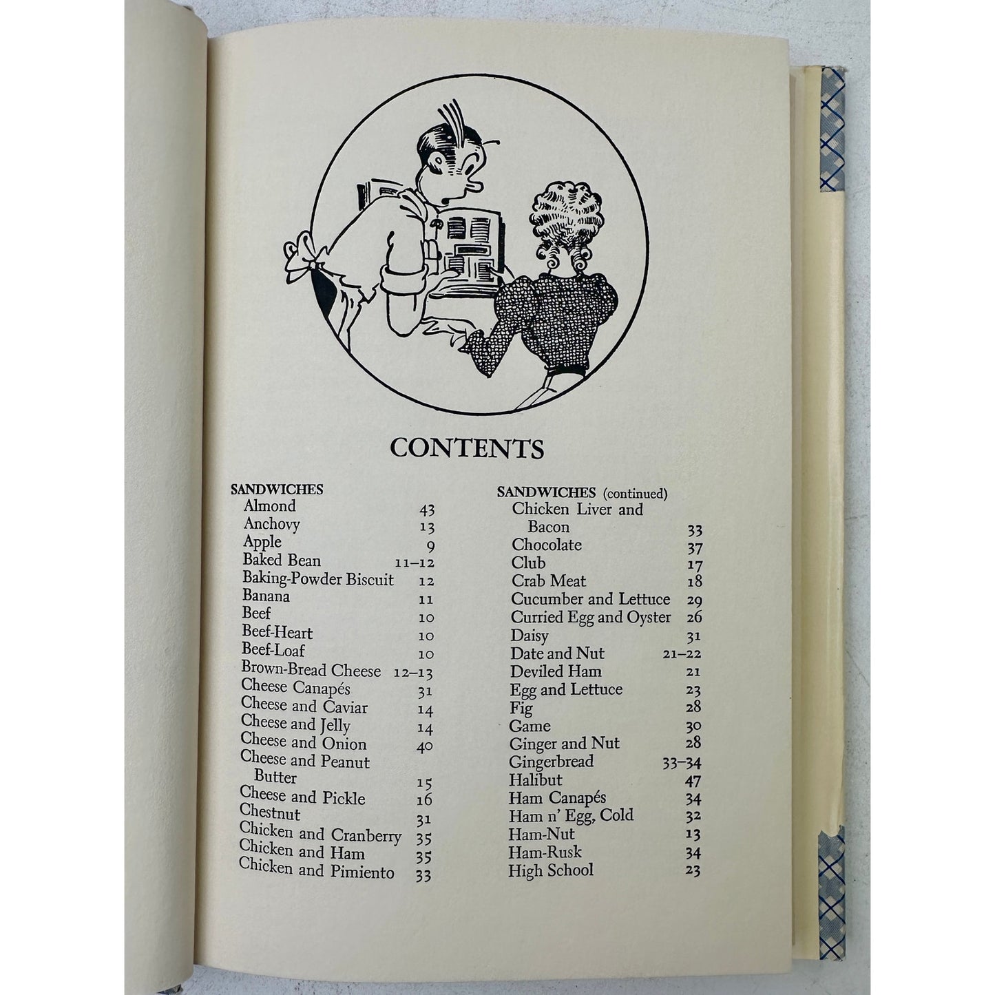 Vintage Blondie's Cook Book: Soups, Salads, Sandwiches 1947 by Chic Young