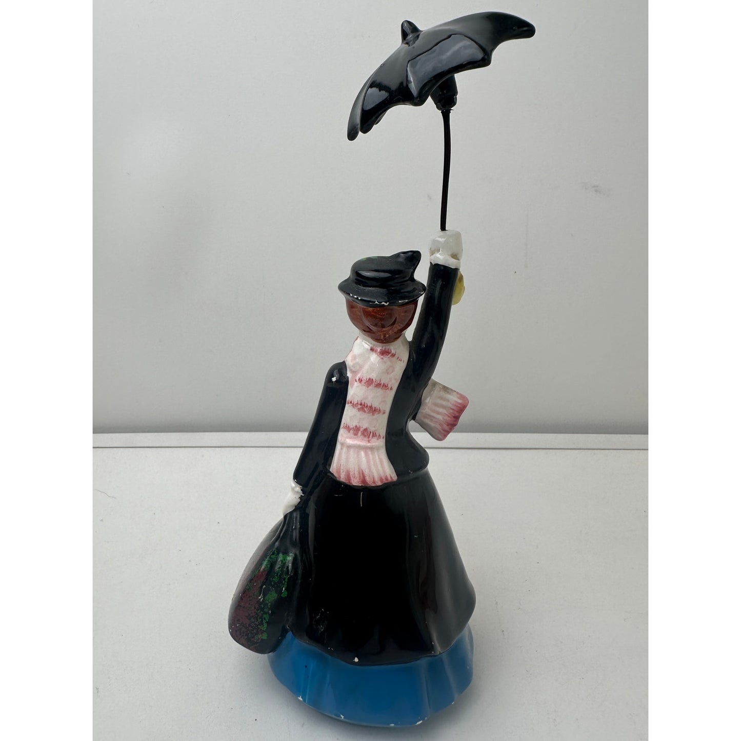 Vintage Disney Mary Poppins Ceramic Figurine W/ Umbrella