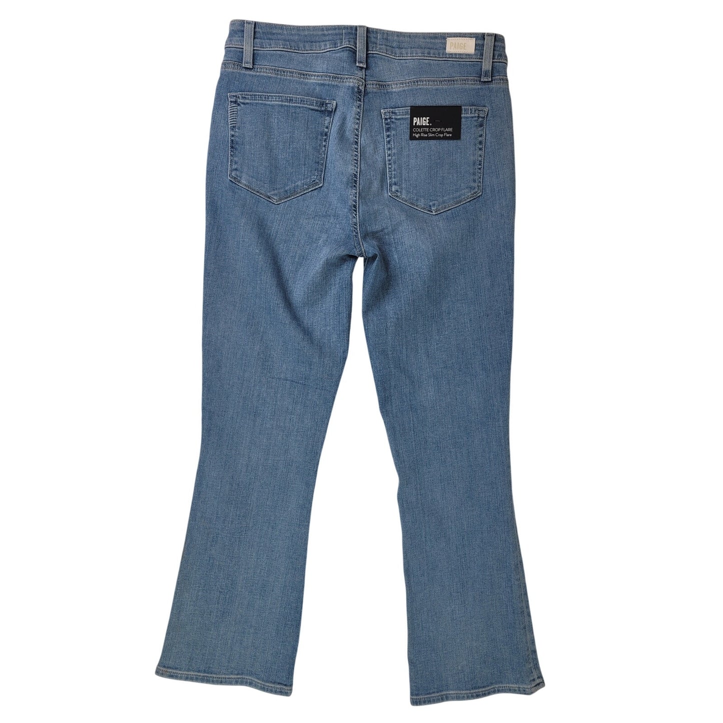 Paige Colette Crop Flare Jukebox Distressed Women's Sz 29 NWT
