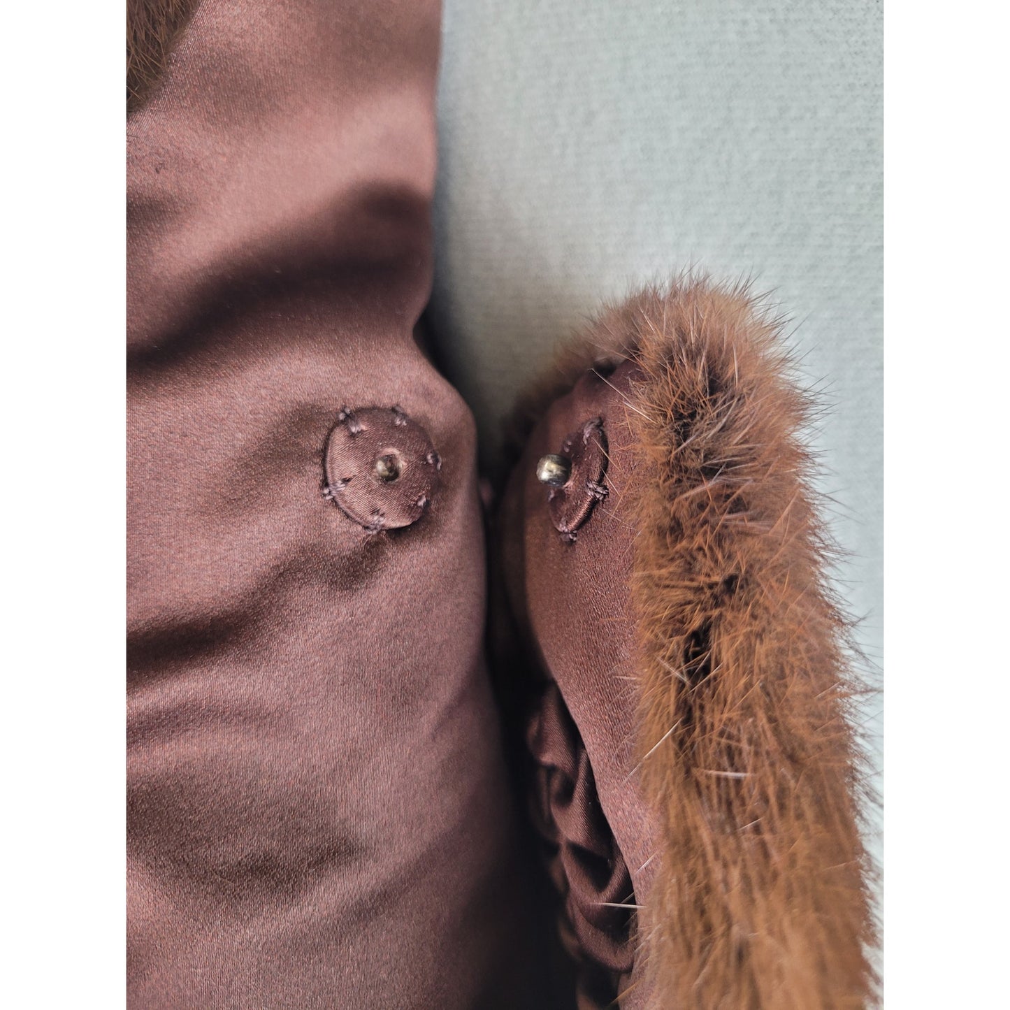 Vintage Beaver Stole Adjustable Length