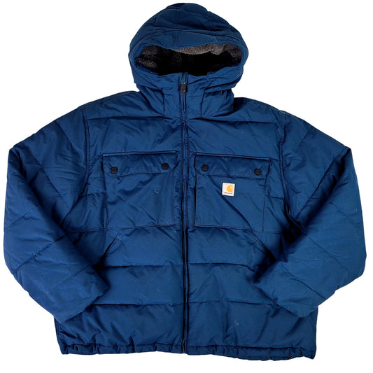 Carhartt Rain Defender Puffer Jacket Montana Sherpa 105474 Men's Sz 2XL