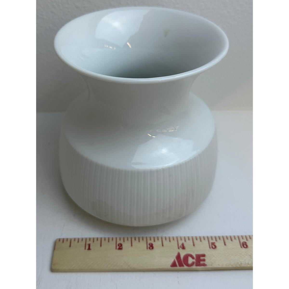 Vintage Rosenthal Studio-Linie White Porcelain Modulation Vase by Tapio Wirkkala