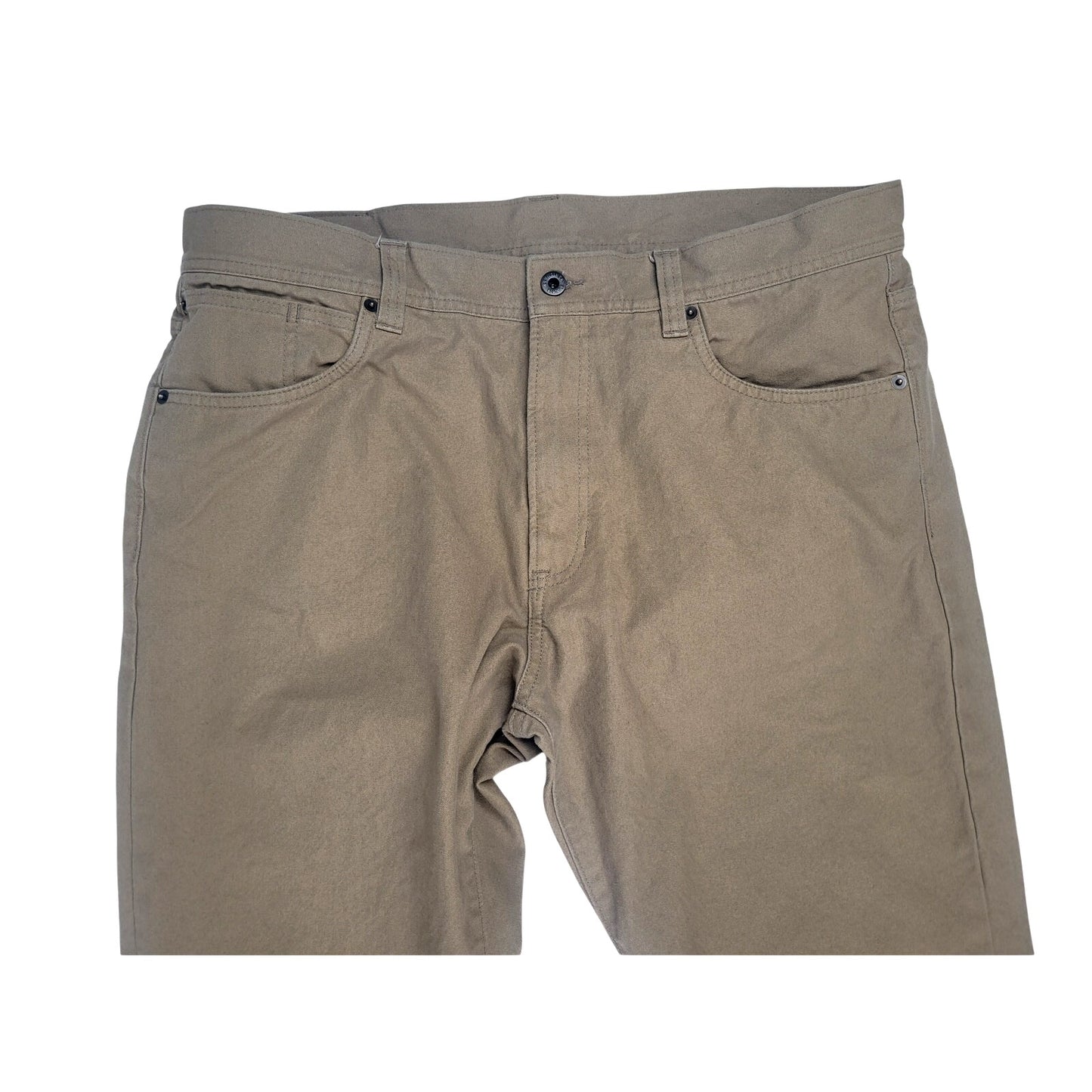 Filson Dry Tin Cloth 5-pocket Dark Tan Khaki Work Pants Men's Sz 36 X 34