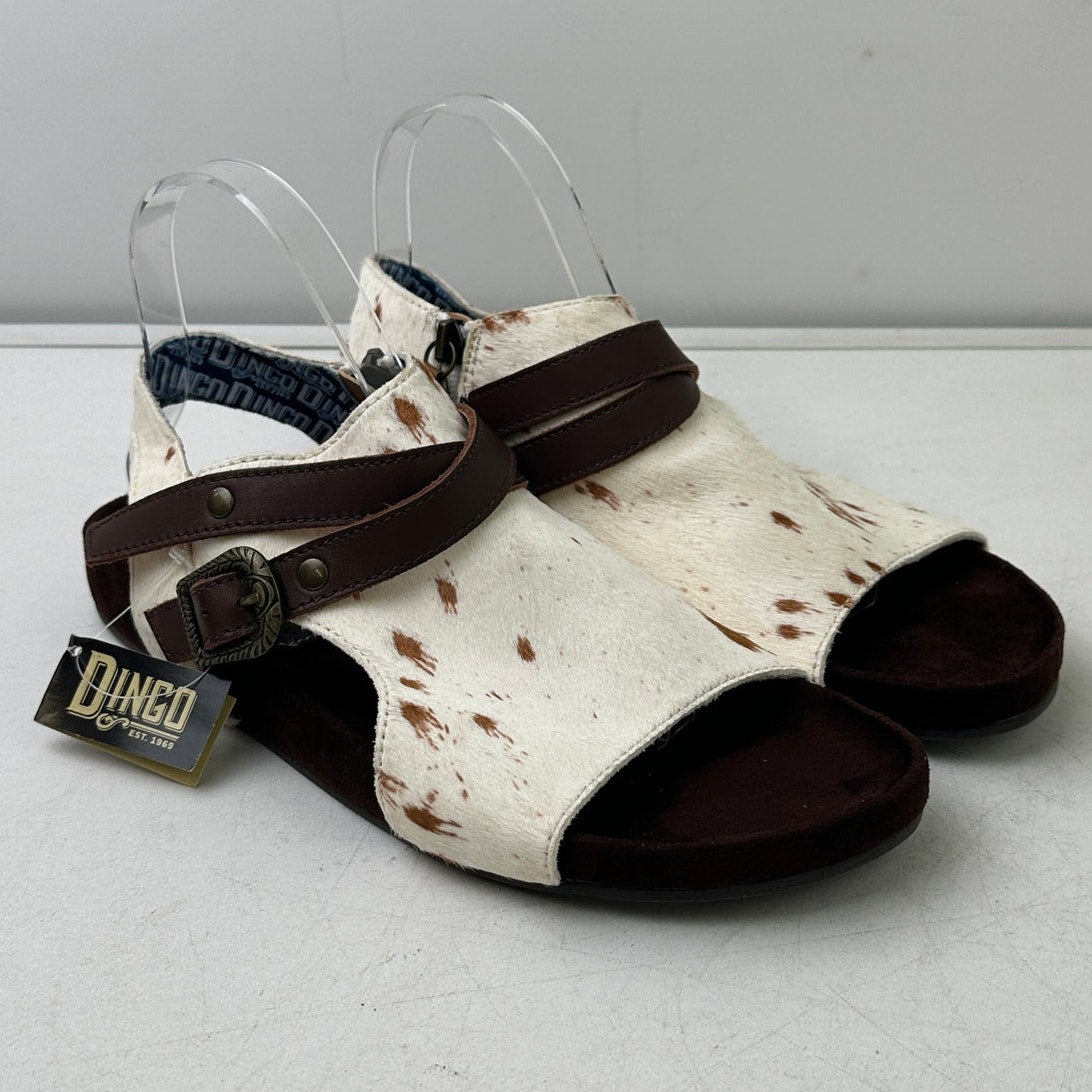Dingo Savannas Cow Print / Calf Hair Women’s Sandals Sz 9