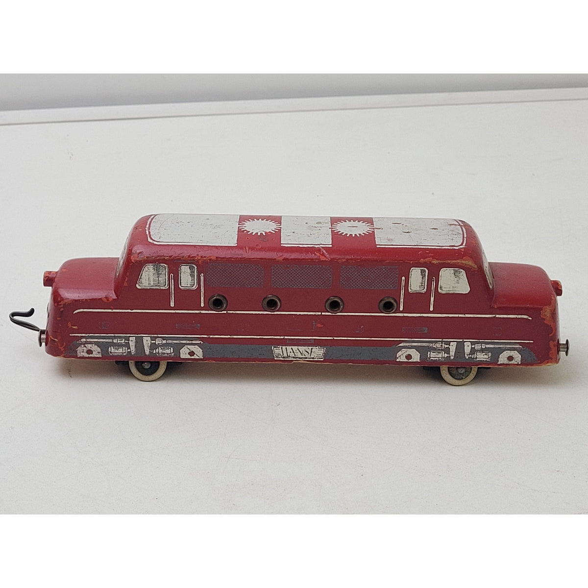 1950s LEGO Hanse Wooden Train Locomotive & Rare 4-Wheel Shell Tanker | Denmark