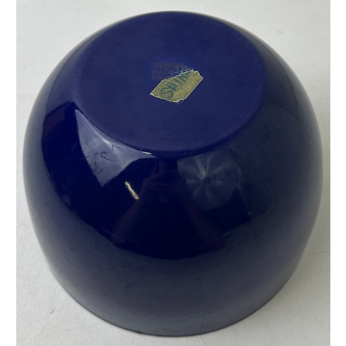 Vintage Kaj Franck for Finel Cobalt Blue Enamel Serving Bowl – Made in Finland