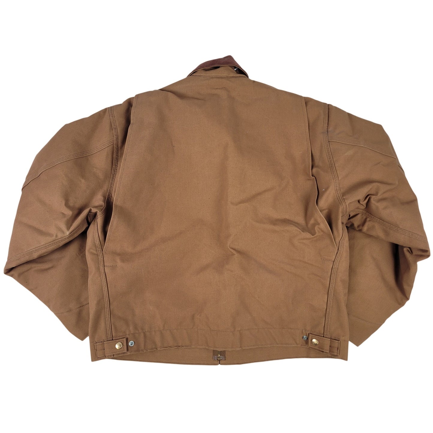 Vintage Carhartt J01 BRN Blanked Lined Detroit Jacket Men's Size 46 (XL) EUC