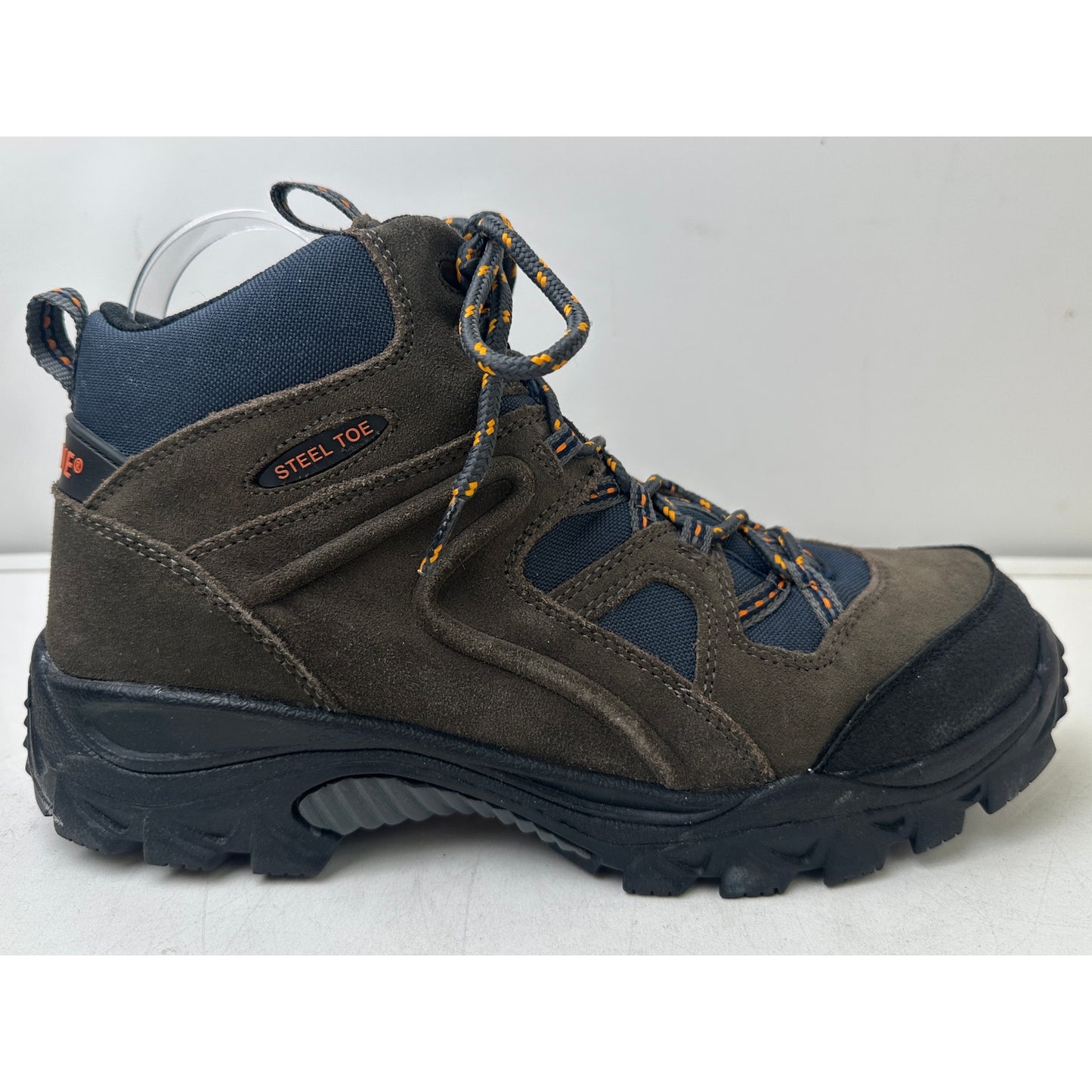 Wolverine Brighton Pewter/Navy Steel Toe Hiker Work Boots Men's Sz 9