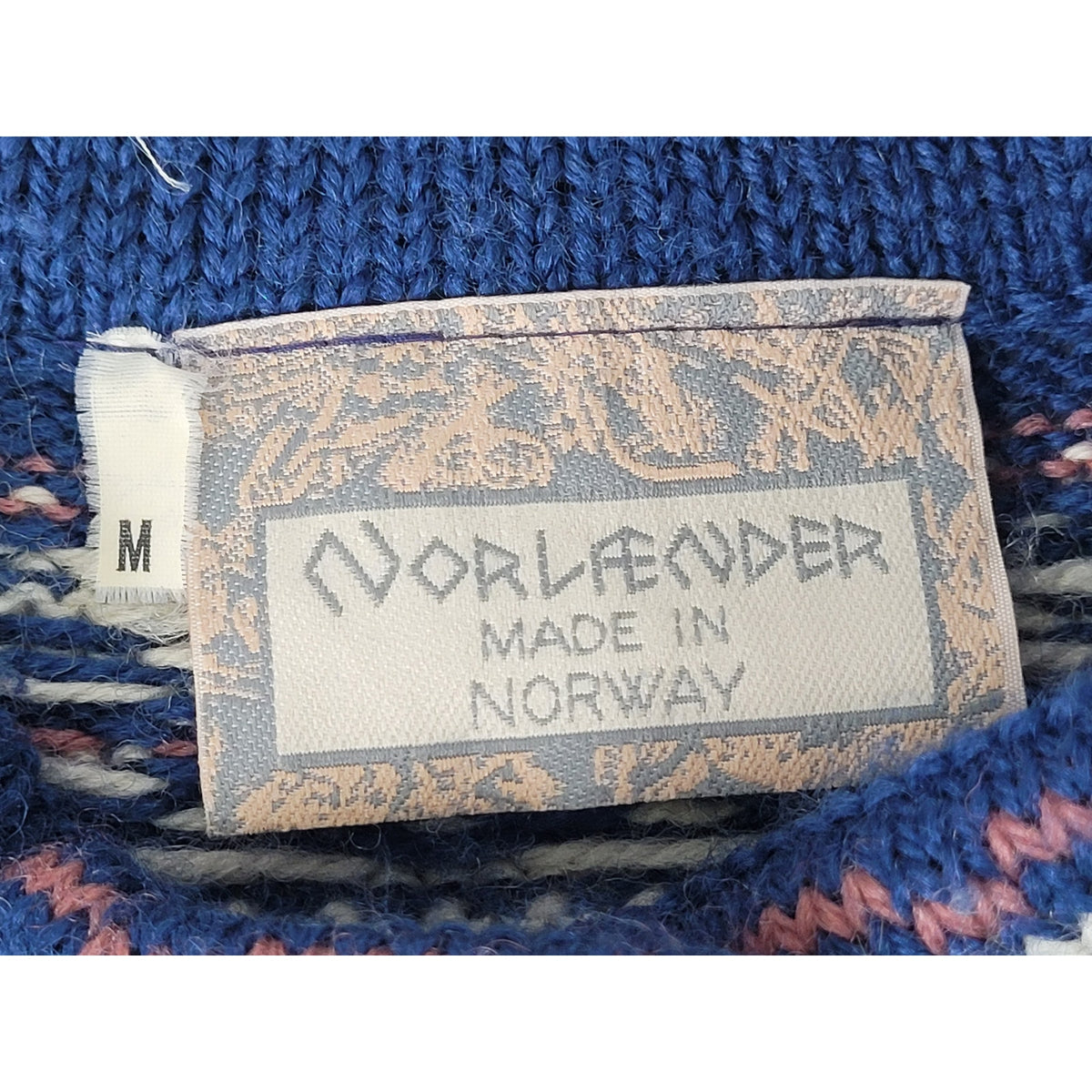 Vintage Norlender Knitwear 100% Wool Nordic Cardigan Sweater Women's Sz M