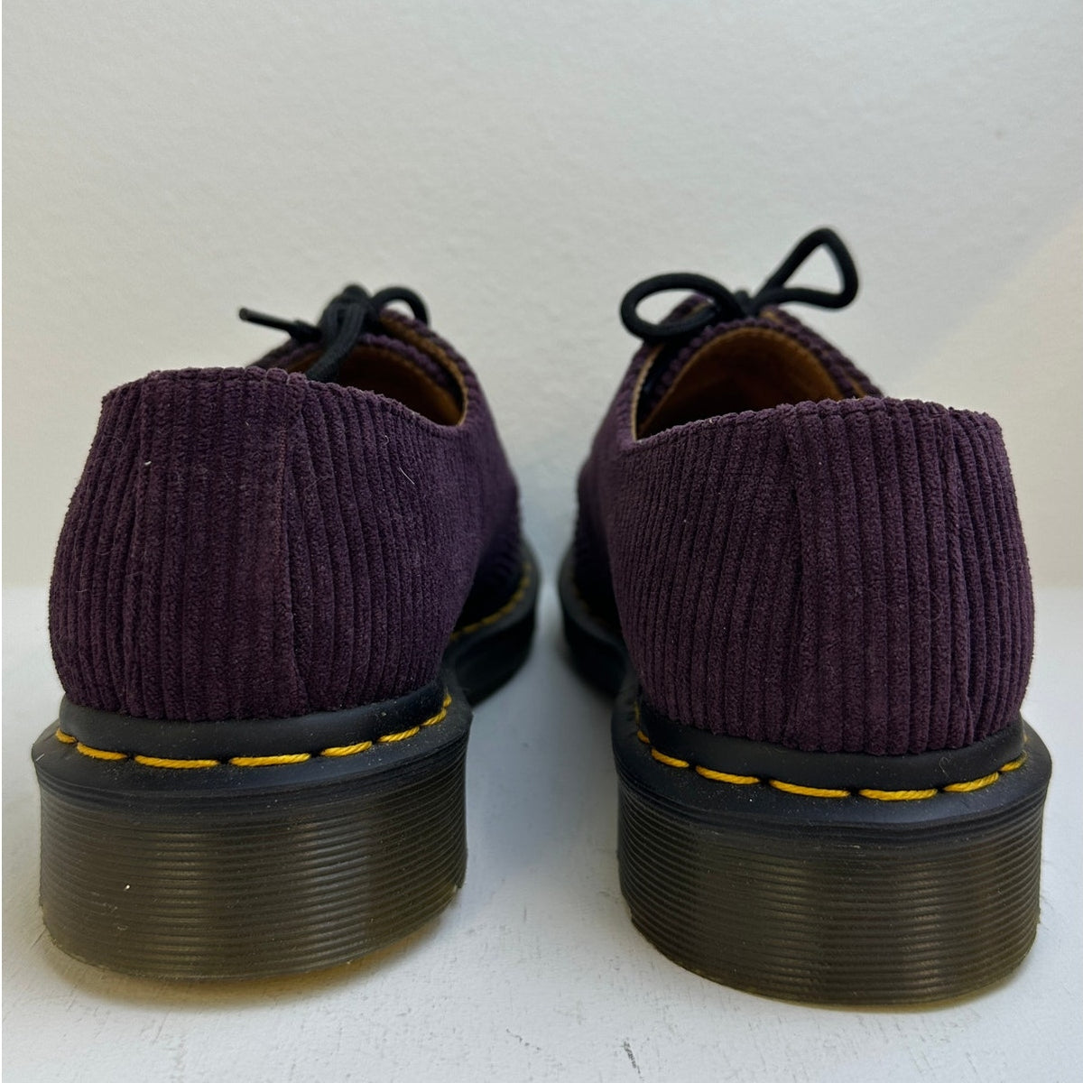 Dr. Martens 1461 Oxblood Corduroy 3-Eye Shoes Men's Sz 8
