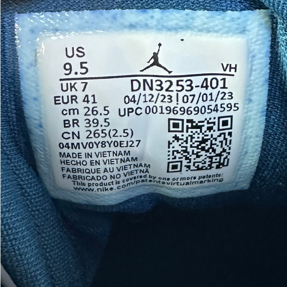 Nike Air Jordan 1 Elevate High Sky J French Blue Women's Sz 9.5