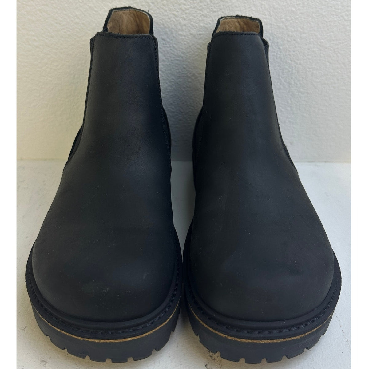 Birkenstock Stalon Black Oiled Nubuck Leather Chelsea Boots Women's Sz 6