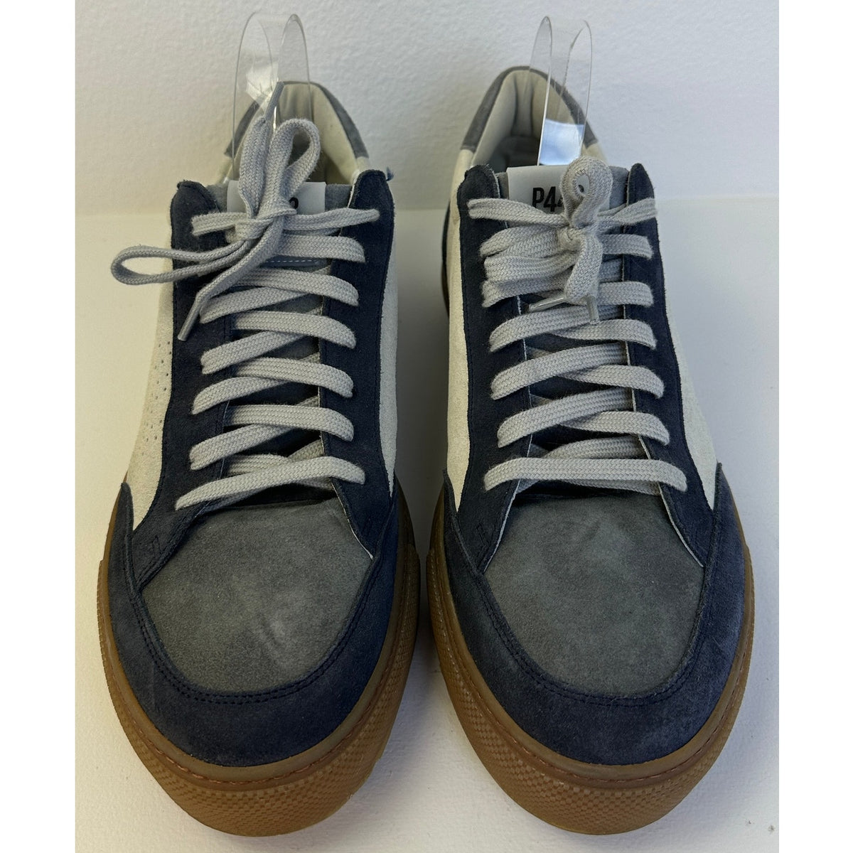 P448 Soho Amalfi Gray Suede Low-Top Sneakers Men's Sz 44 / 10.5