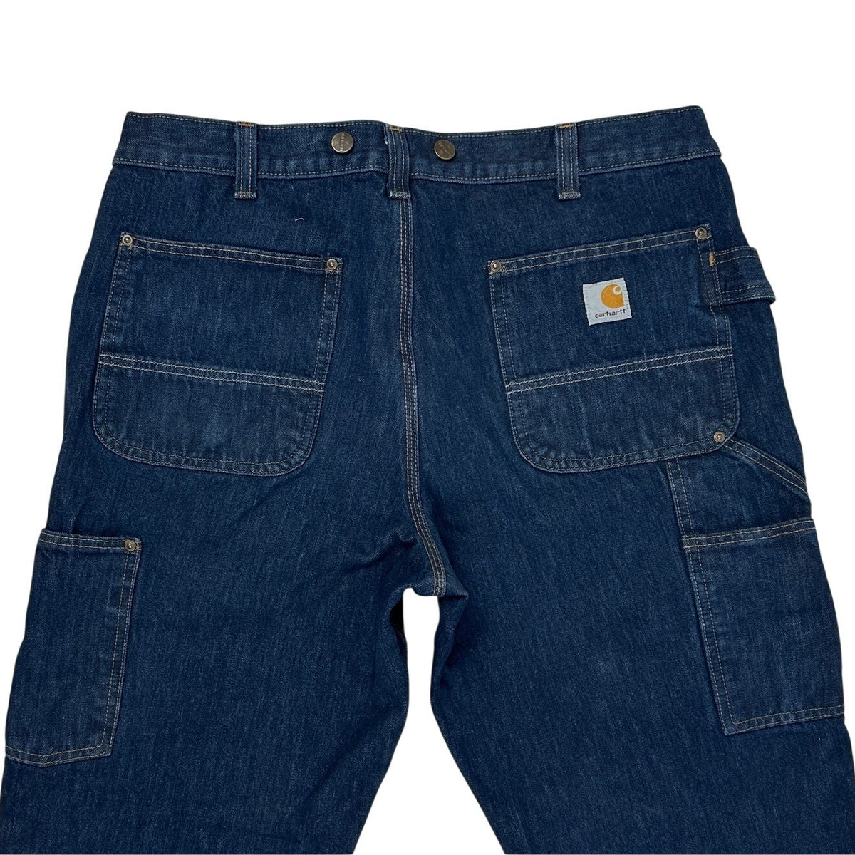 Carhartt Rugged Flex Relaxed Fit Double-Front Denim Logger Jeans Men's Sz 36x32
