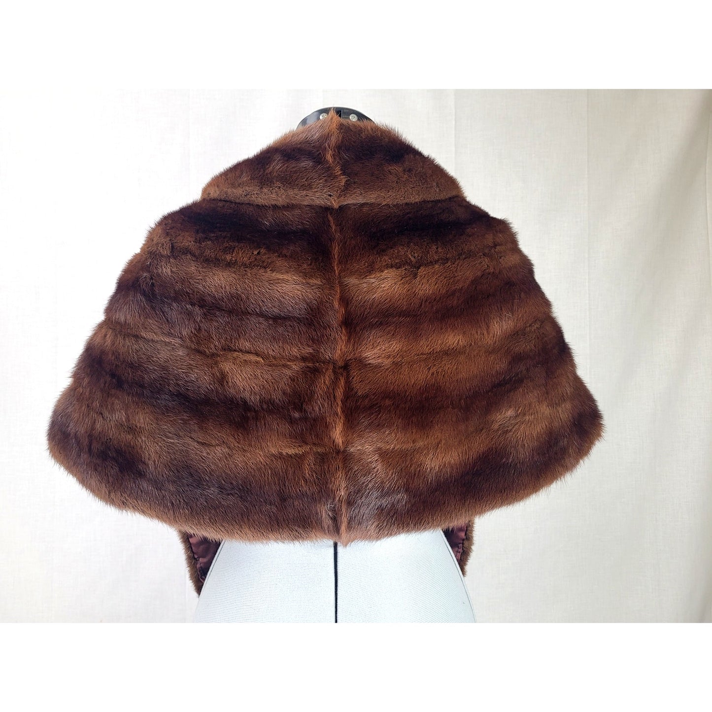 Vintage Beaver Stole Adjustable Length