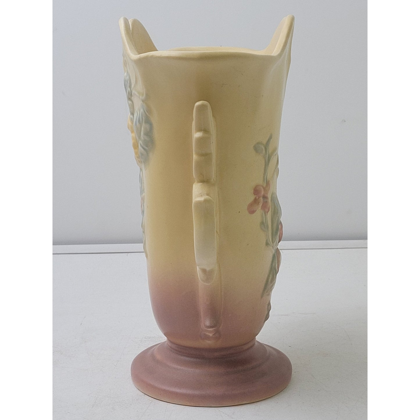 Vintage Hull Pottery Wildflower W-9 Vase Double Handle Yellow | 9" H | USA