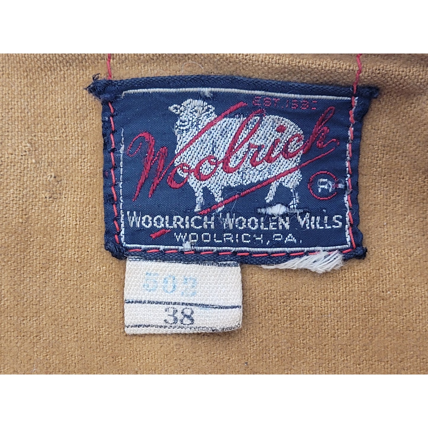 1940-50s Woolrich Red Wool Hunting Jacket Men's Sz 38 (M)