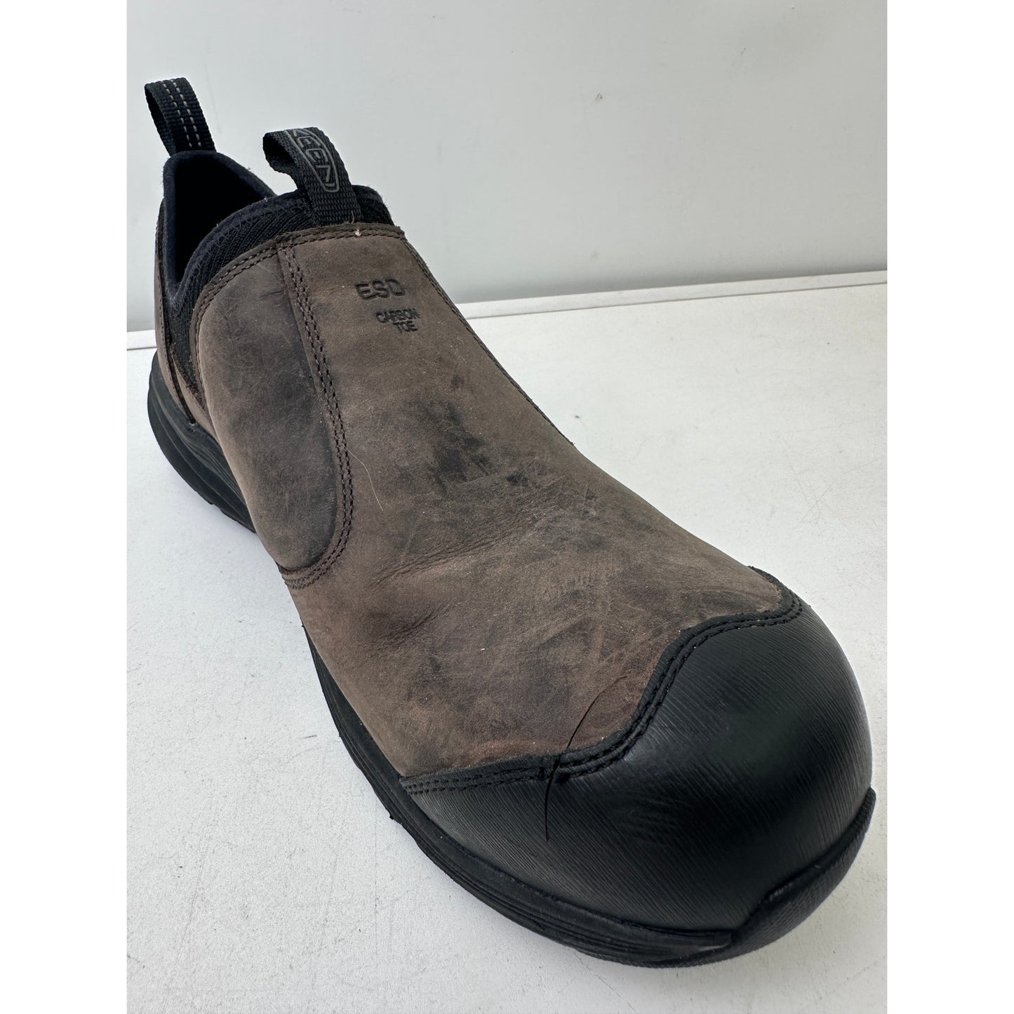 KEEN Utility Vista Energy+ Shift ESD Carbon Fiber Toe Slip-On Work Shoes Men's Sz 11.5