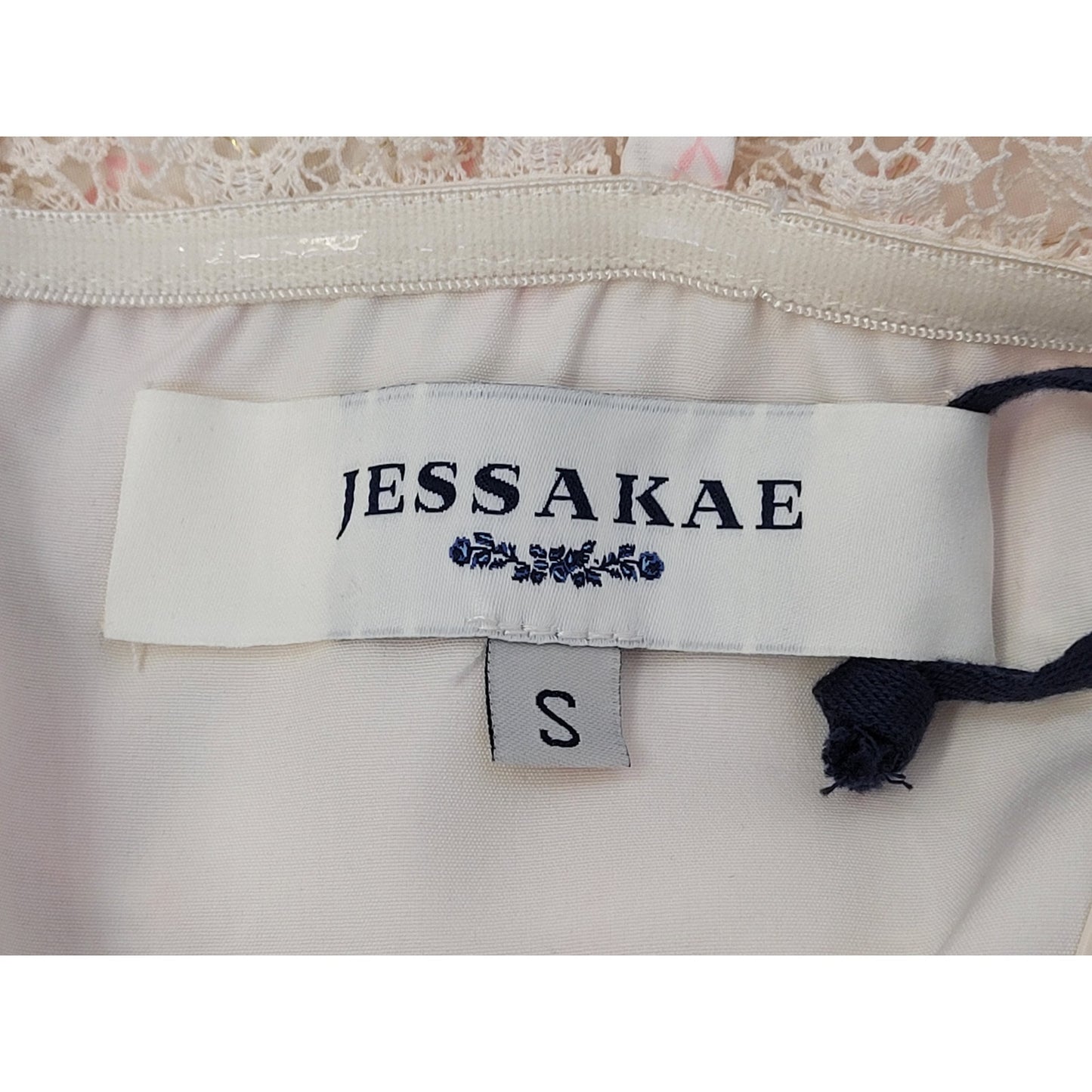 Jessakae Primrose Dress Sundress Floral Print Lace Trim Midi-Length Sz S NWT