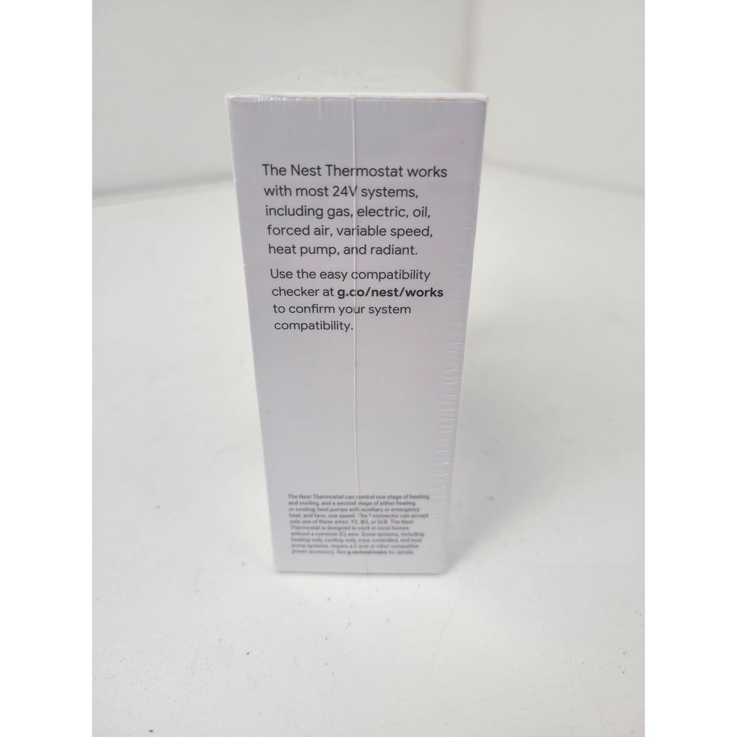 Google Nest Smart Programmable Thermostat Charcoal Color New Sealed Condition