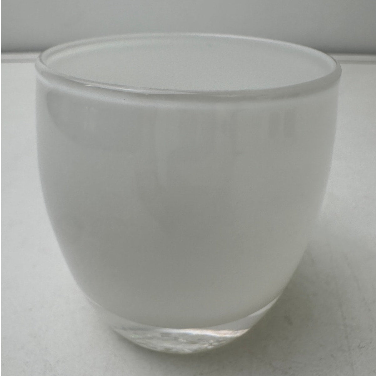 glassybaby Opaque White Hand-Blown Glass Votive Candle Holder