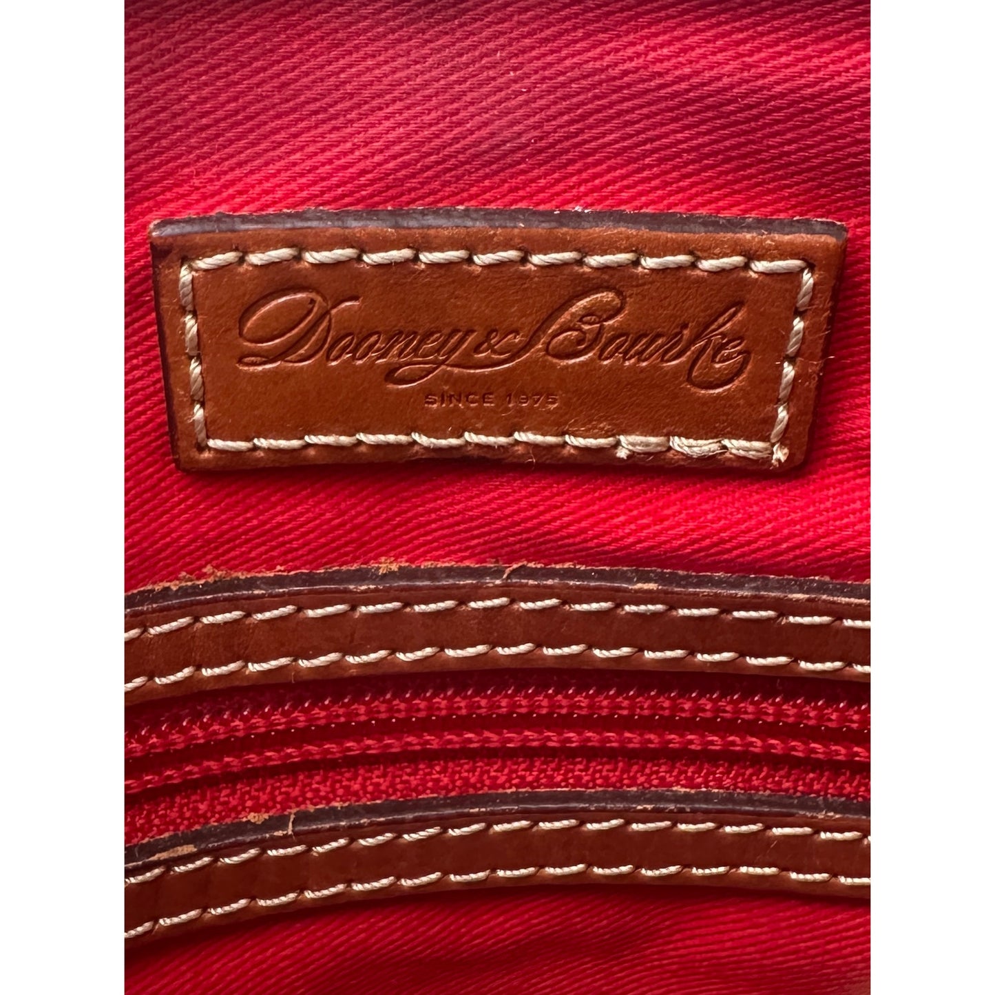 Dooney & Bourke Blue Pebble Grain Leather Letter Carrier Crossbody Bag
