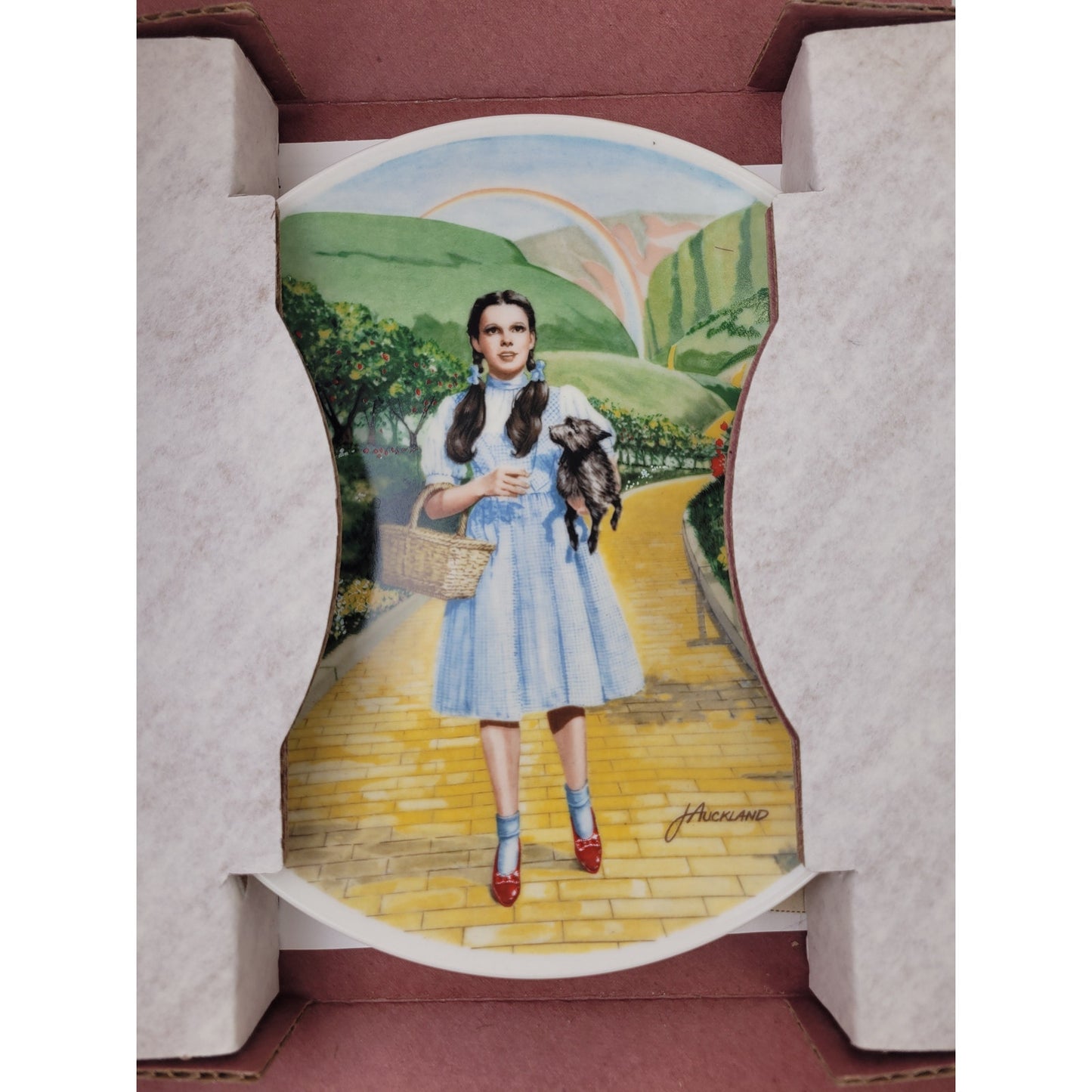 Wizard of Oz Complete Set of 8 Aukland Plates 1979 Knowles Fine China NIB