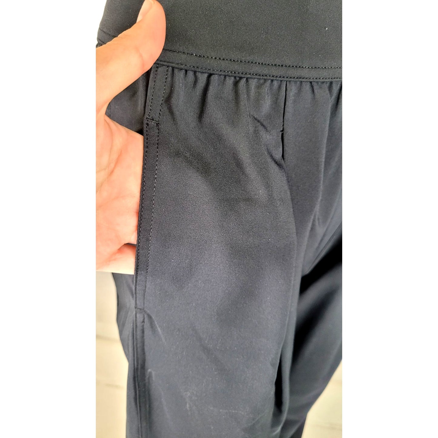Alo Yoga Wide-leg Pant Pleated Front High Rise Waistband Logo Women's Sz S NWT