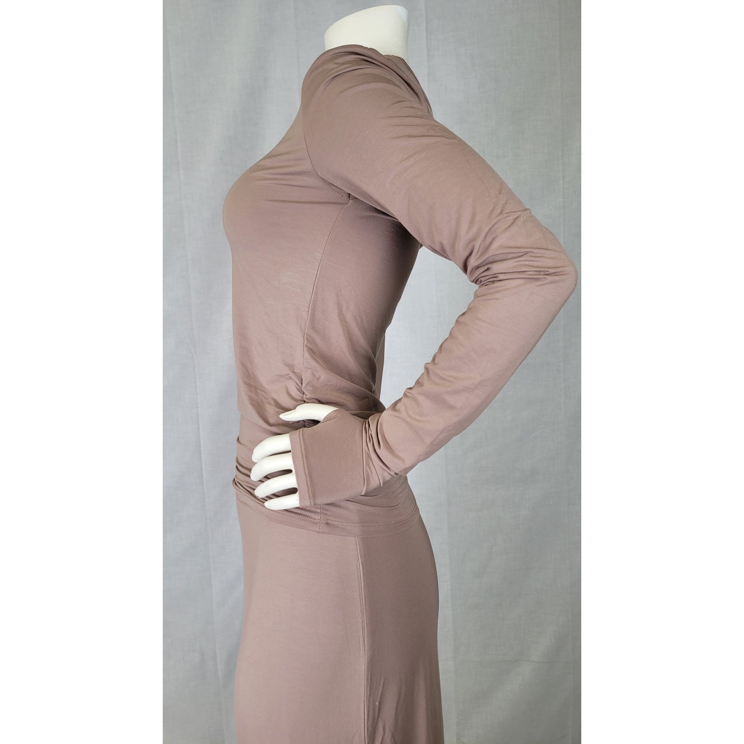 Splendid SunSoft UPF 50+ Midi Skirt & Long Sleeve Tee Set Sz M NWT