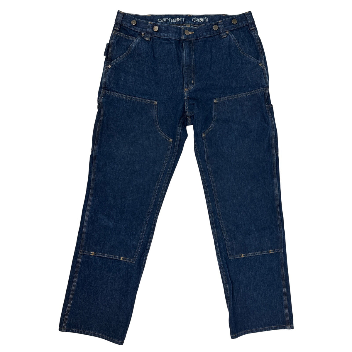 Carhartt Rugged Flex Relaxed Fit Double-Front Denim Logger Jeans Men's Sz 36x32