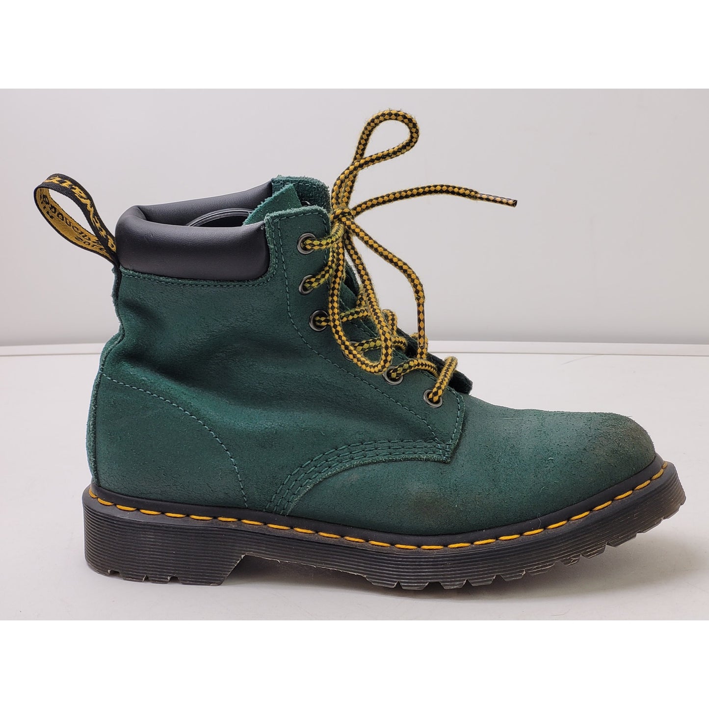 Dr. Martens 939 Ben Six-Eye Combat Boots Green Suede Sz 39 (8/8.5)