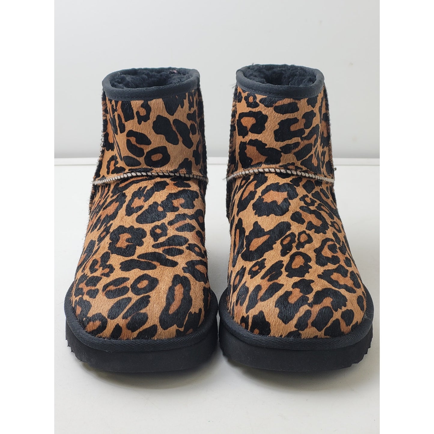 UGG Classic Mini Boots Panther Print Calf Hair Upper Women's Sz 41 (US 10)