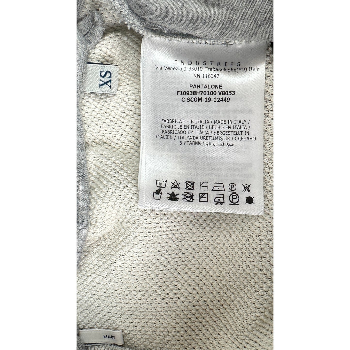 Moncler Enfant Grey Cotton Heather Grey Joggers Women's Sz XS