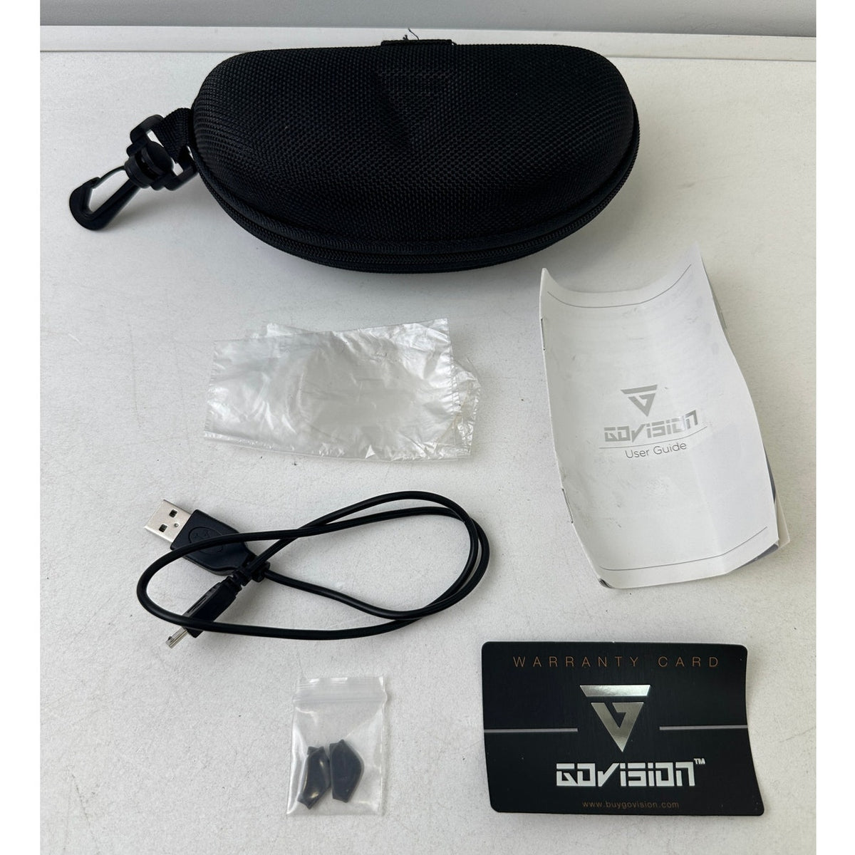 GoVision Pro 1080p HD Video Recording Sunglasses Bundle | Untested