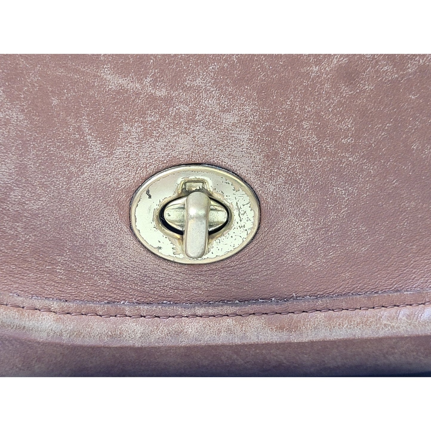 Vintage 90s Coach Companion Flap Crossbody Bag Brown Leather Made in USA