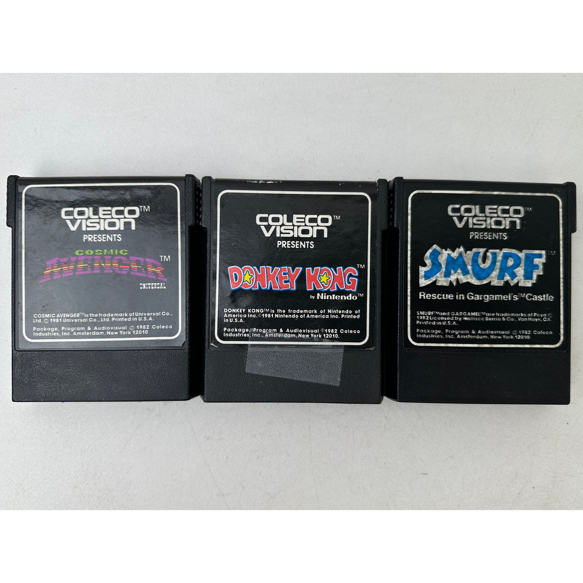 Vintage Atari 2600 & ColecoVision Retro Video Game Cartridge Lot | Untested